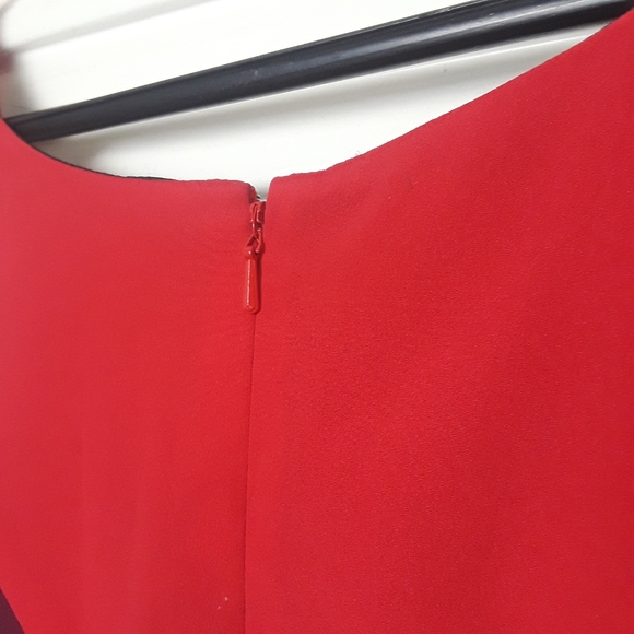 Jay Godfrey Size 4 Color Block Shift  Dress Black Red Fuchsia Brand New $350 - Picture 12 of 12